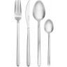 Набор столовых приборов pure, серебристые матовые, 16 пред. (78609)