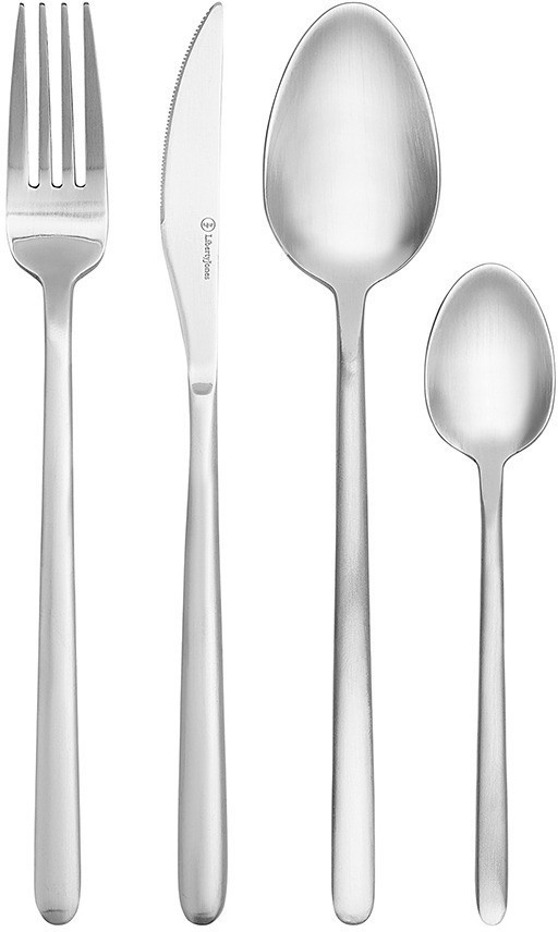 Набор столовых приборов pure, серебристые матовые, 16 пред. (78609)