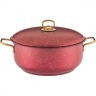 Кастрюля-мантоварка agness "red qeen" 28x12/28х7,3/28х7,3 см,  трехслойное покр granit, pfoa free Agness (936-137)