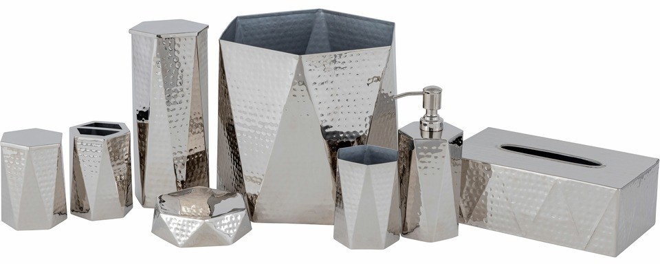 Набор для ванной комнаты "Благодать Екатерины" серебристый VY030