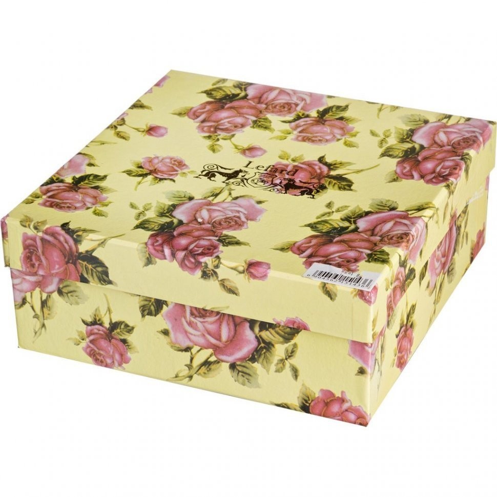 Набор тарелок из 6 шт. "корейская роза" 25*25 см Lefard (215-145)