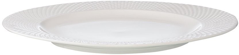 Набор из двух тарелок белого цвета с фактурным рисунком из коллекции essential, 27см (73587)