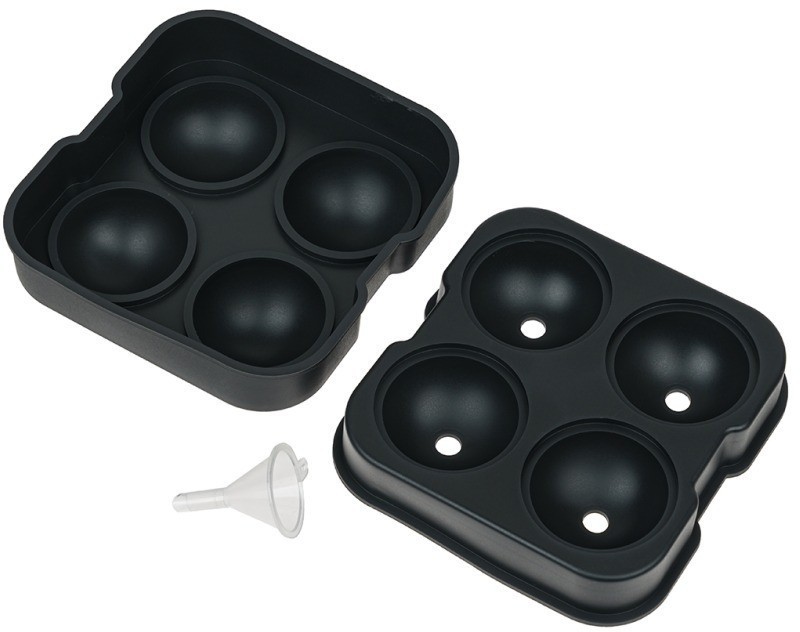 Форма для льда большая на 4 шара black HJ-IM03 BLACK