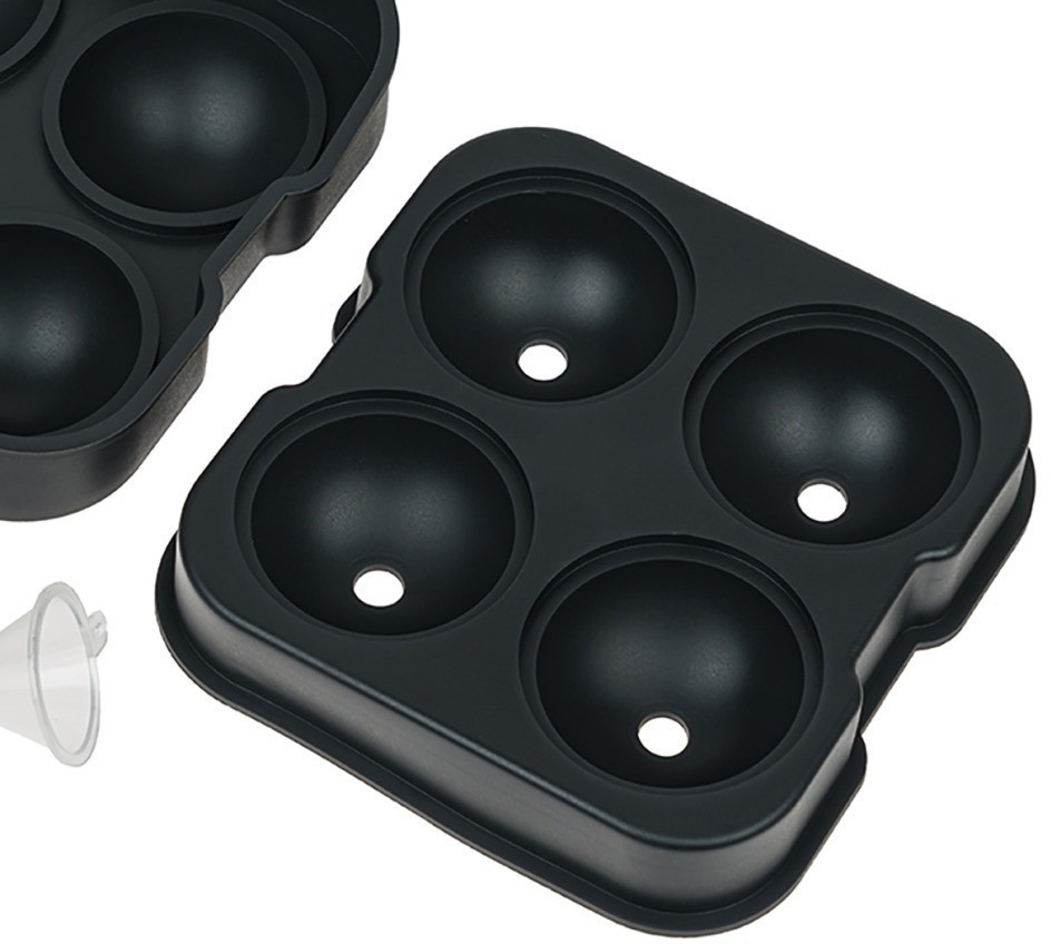 Форма для льда большая на 4 шара black HJ-IM03 BLACK