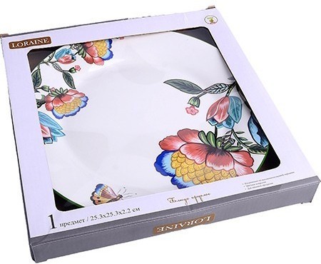 Блюдо сервировочное 25,5см Летний букет LORAINE (30804)