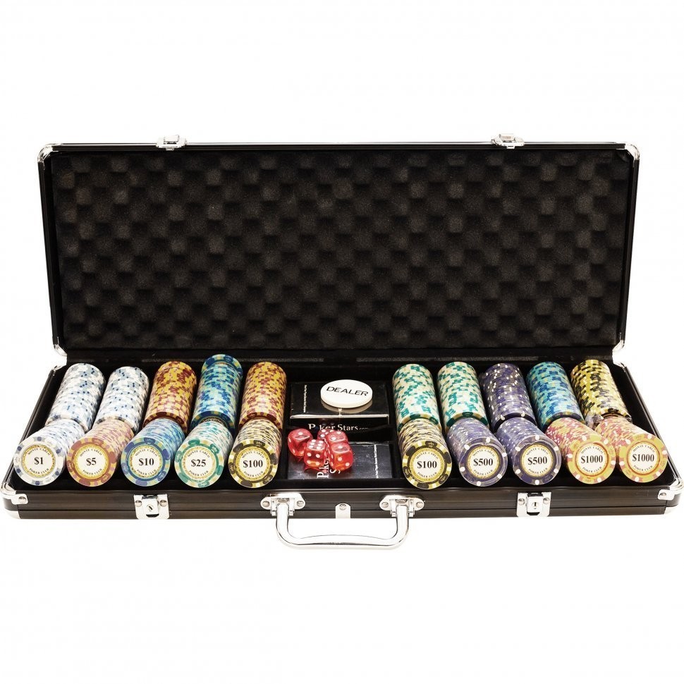 Набор для покера Monte Carlo на 500 фишек (30728)