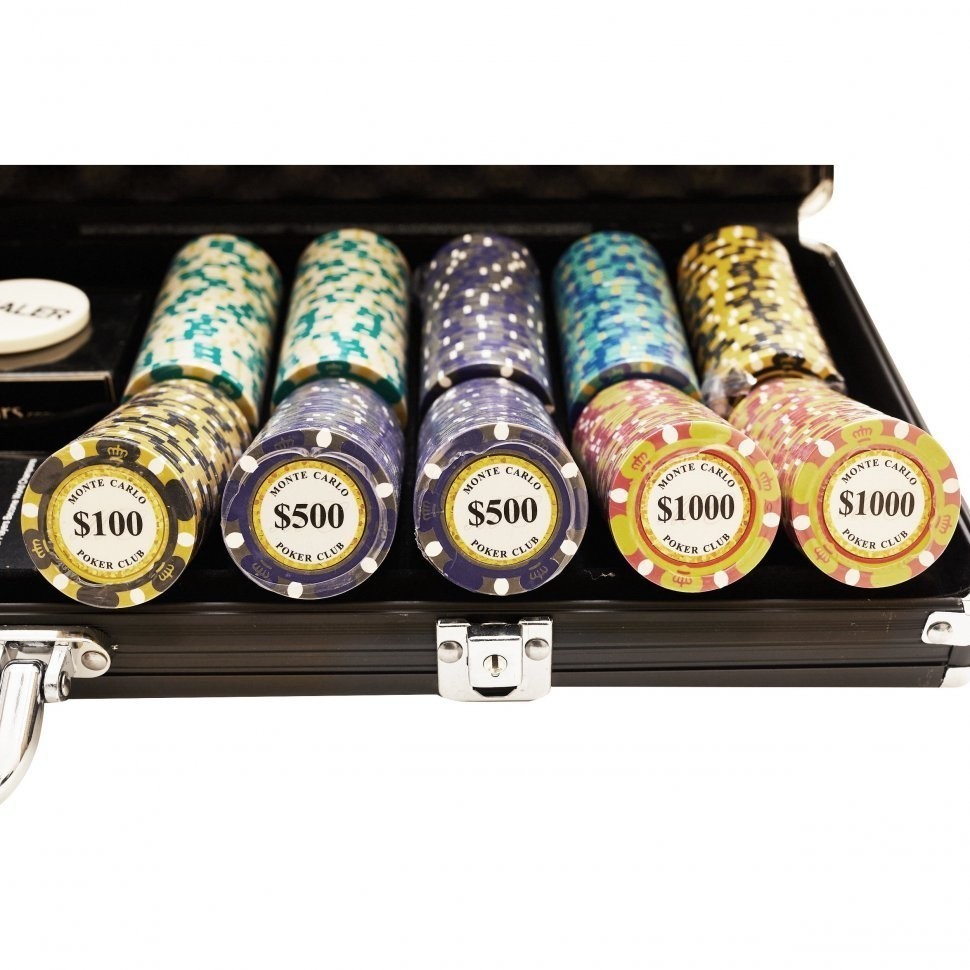 Набор для покера Monte Carlo на 500 фишек (30728)