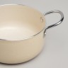 Кастрюля agness с антип. покр.  и стекл. крышкой 950 мл, 14*7 см (906-260)