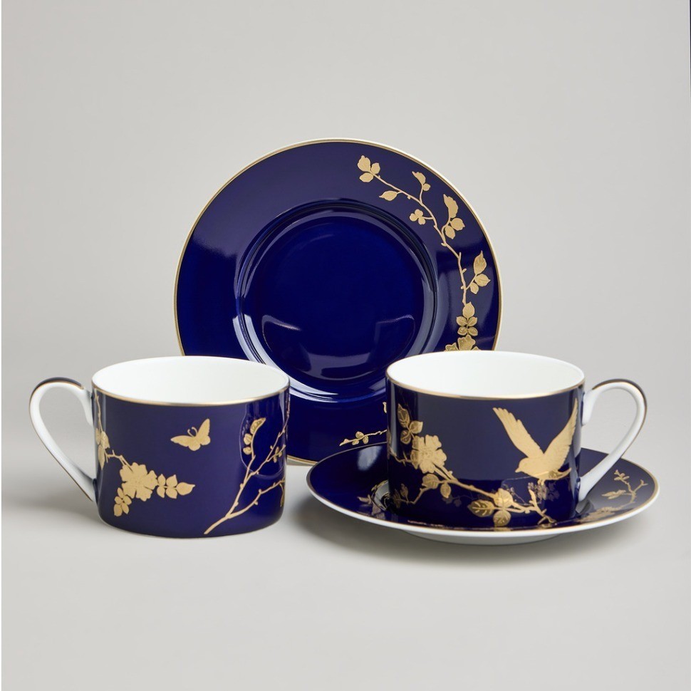 Чайный набор lefard "golden birds" на 2 пер. 4 пр. 240 мл (419-136)