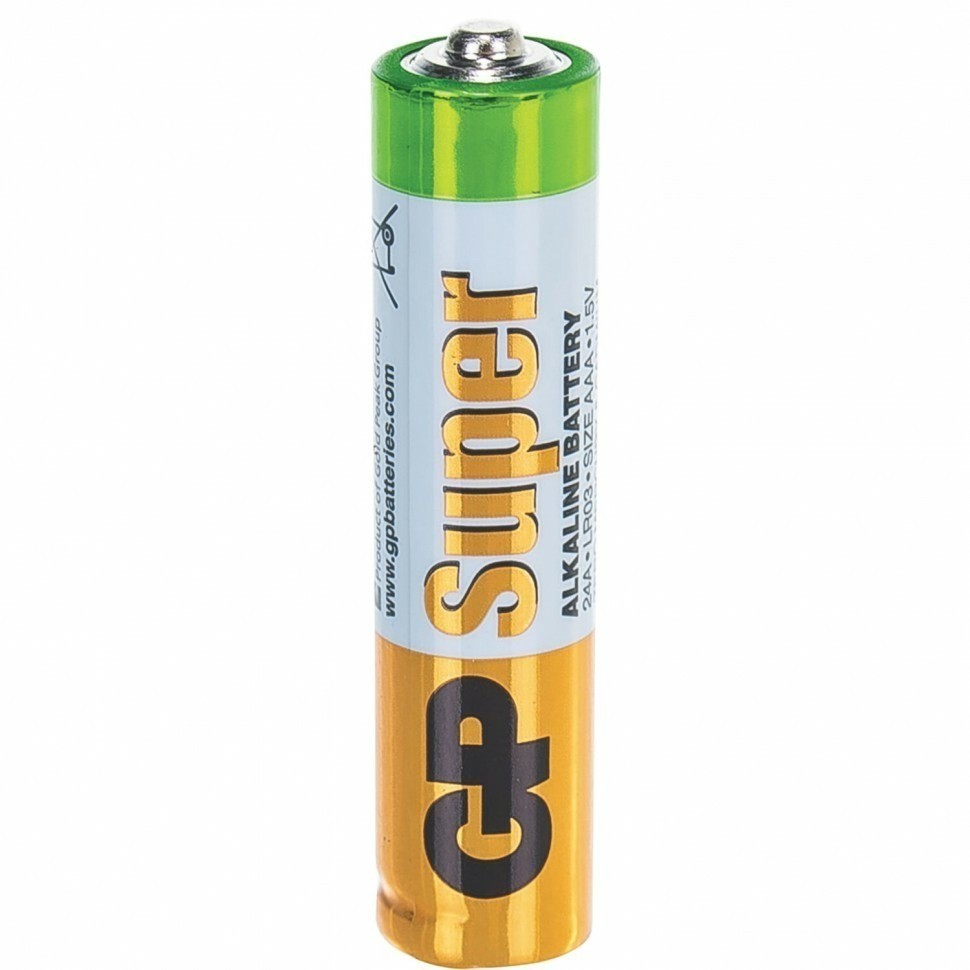 Батарейки GP Super AAA LR03 24А алкалиновые мизинчиковые комп. 40 шт. 455927 (91076)
