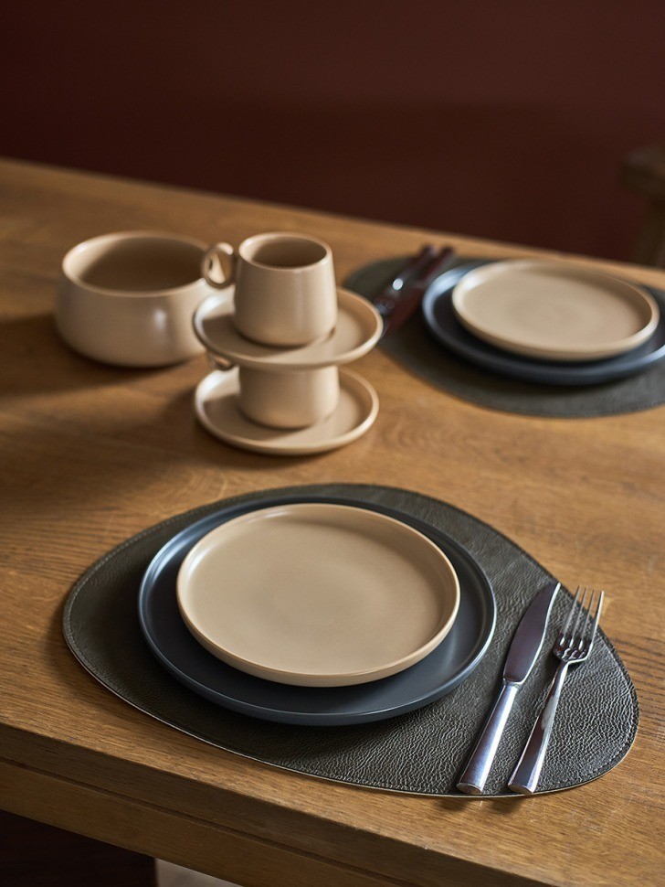 Набор из 2-х двухсторонних сервировочных салфеток drop, 33х41 см, коричневый/карамельный (79232)