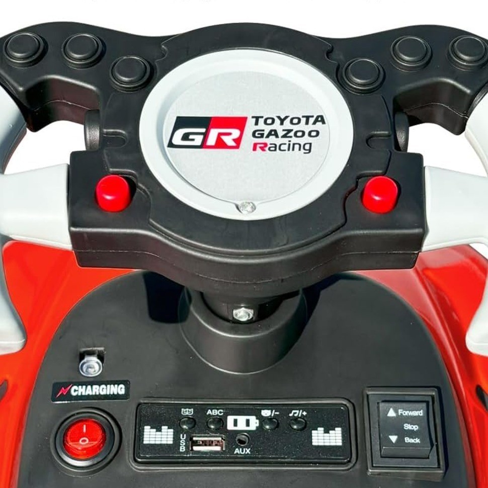 Электромобиль каталка 3in1 Toyota GR SUPRA GT4 (6V, EVA, ручка, пульт) (SMT-519B-RED)