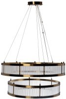 Люстра Ancona Double круглая бронза/стекло прозр. (TT-00013211)