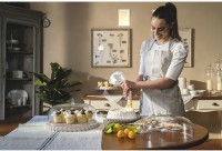 Блюдо сервировочное с крышкой tiffany, D36 см, серо-бежевое (75600)