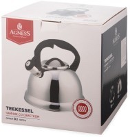 Чайник agness со свистком, 3,1 л (937-034)