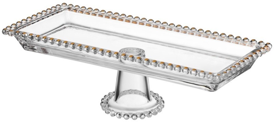 Блюдо сервировочное "golden charm" на ножке, 30*13*9,5 см Lefard (345-506)