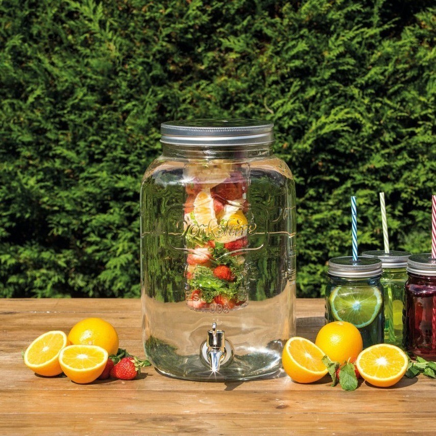 Диспенсер стеклянный для напитков объемом 7,5 л KC KCHMGLSJARINF