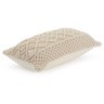Чехол на подушку макраме светло-бежевого цвета из коллекции ethnic, 35х60 см (73358)