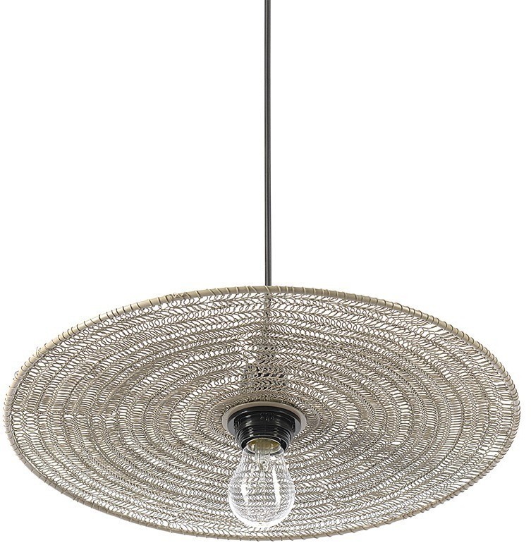 Светильник подвесной vinger, D38х8 см, бежевый (76208)