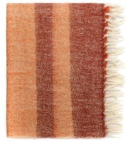 Плед мохеровый over horizon терракотового цвета из коллекции trendy ruffles, 130х180 см (79735)