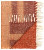 Плед мохеровый over horizon терракотового цвета из коллекции trendy ruffles, 130х180 см (79735)