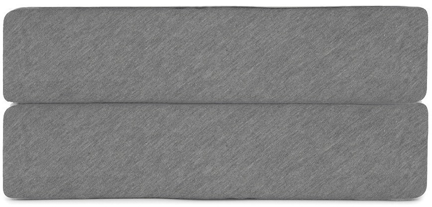 Простыня на резинке из хлопкового трикотажа серого цвета из коллекции essential, 160х200х30 см (76110)