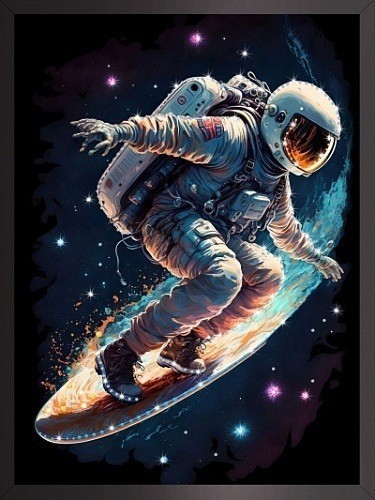 Картина По волнам космоса с кристаллами Swarovski (3334)