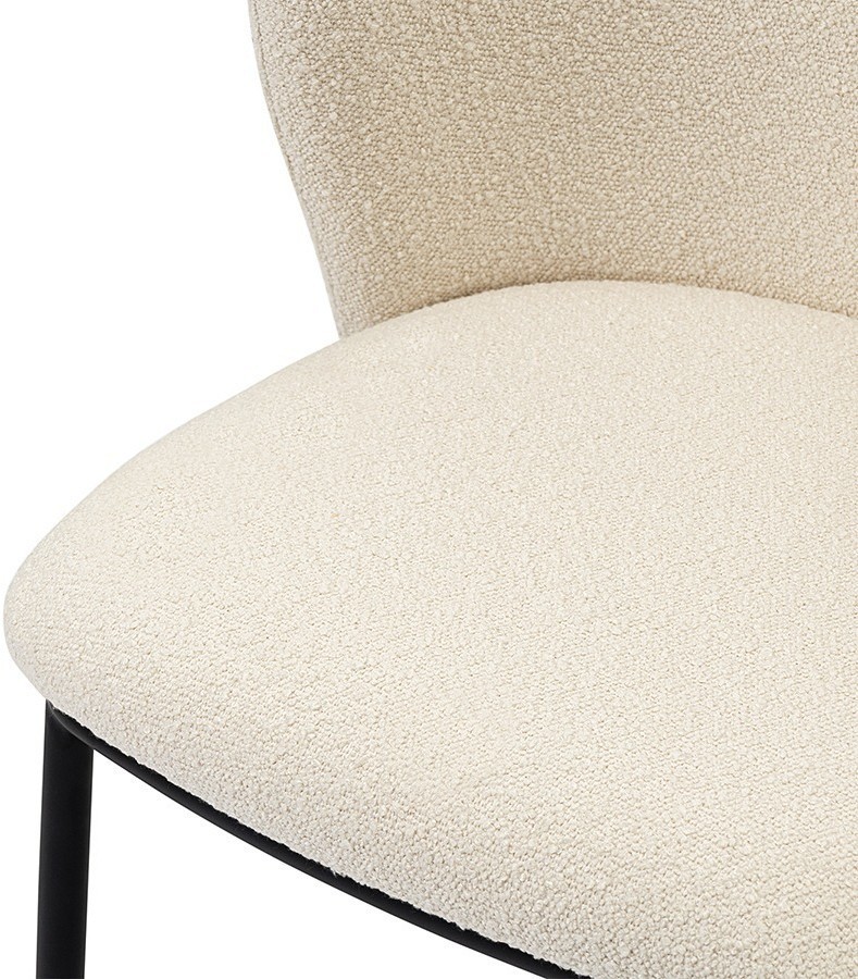 Стул foggy, букле, молочный (78062)