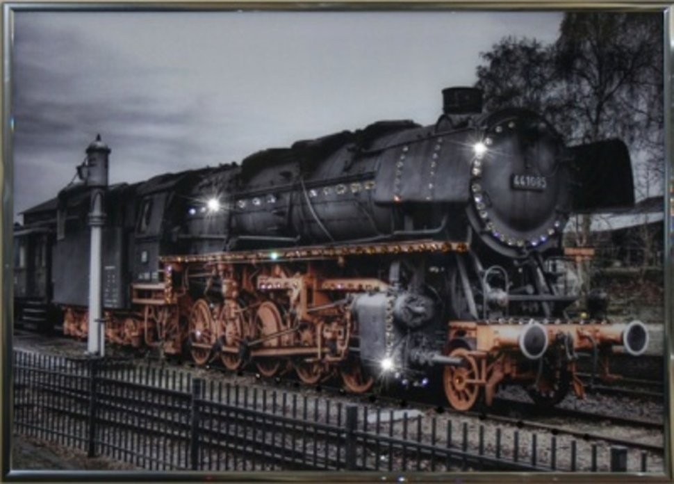 Картина Паровоз с кристаллами Swarovski (1341)