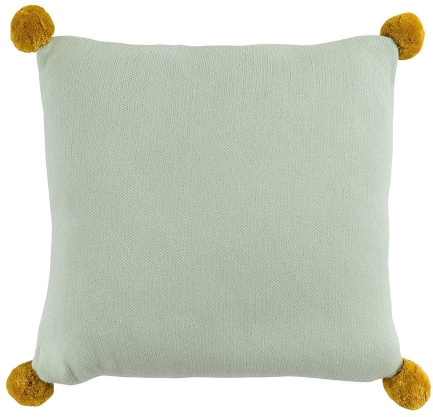 Подушка декоративная с помпонами с принтом Динозавр toto из коллекции tiny world 35х35 см (69623)