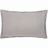 Чехол на подушку из фактурного хлопка серого цвета с контрастным кантом из коллекции essential, 30х50 см (73663)