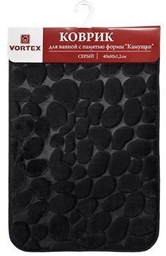 Коврик для ванной c памятью формы Vortex Камушки 40х60 см 24117 (64339)