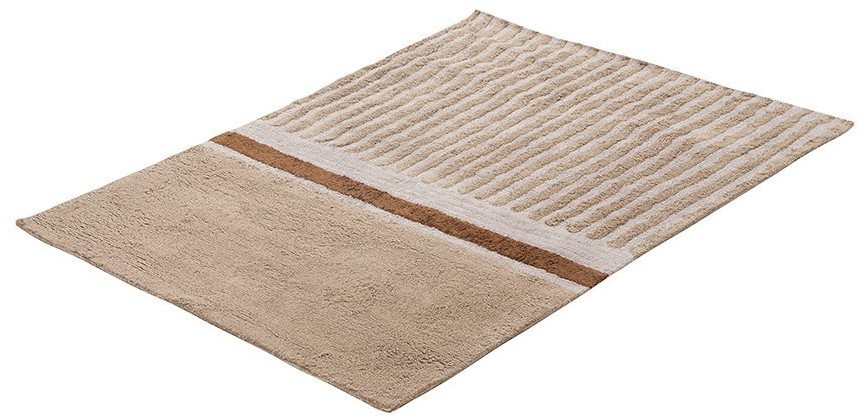 Ковер из хлопка с рисунком tulip garden бежевого цвета из коллекции terra, 120х180 см (74507)