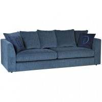 Диван Roberto трехместный, шенилл синий Modenа5055 250*100*90см (TT-00004927)