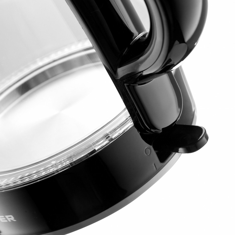 Чайник BRAYER BR1030 1,7 л 2200 Вт закр нагр элемент стекло черный 456593 (94233)