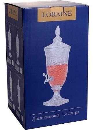 Лимонадница с краном 1,8 л LORAINE (30743)