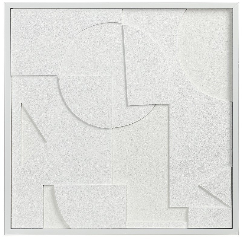 Панно декоративное с эффектом 3d minimalism, с белой рамой, 60х60 см (77480)