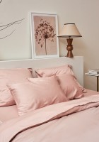 Простыня из премиального сатина цвета пыльной розы из коллекции essential, 180х270 см (78483)