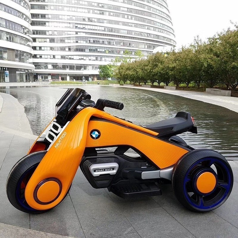 Детский электромотоцикл BMW Vision Next 100 (трицикл) (BQD-6288-ORANGE)