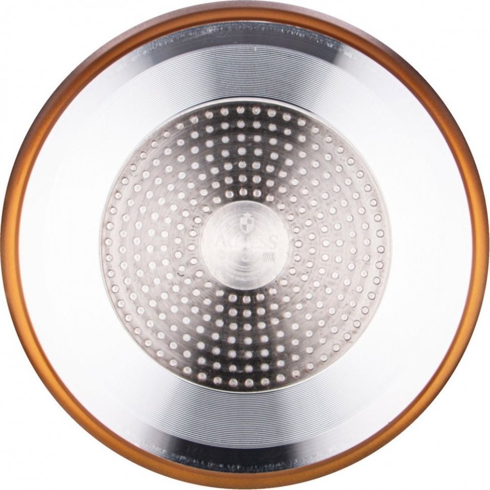 Кастрюля agness с антипригар. покрытием granite, серия mercury, 24*11,5см, 4,4л, pfoa free Agness (953-004)