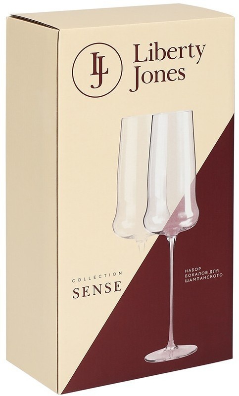 Набор бокалов для шампанского в подарочной упаковке sense, 360 мл, 2 шт. (78662)