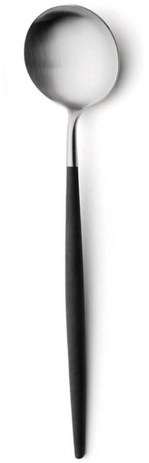 Ложка сервировочная GO.14, нержавеющая сталь 18/10, композитный материал, matte chrom/black, CUTIPOL