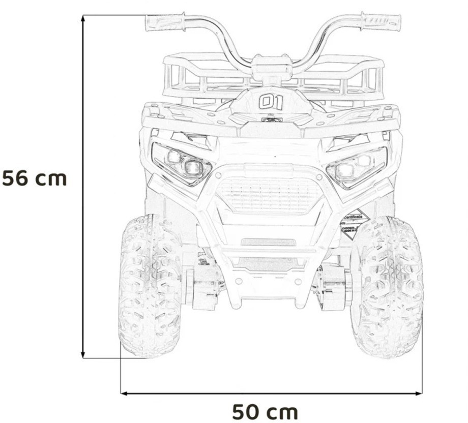 Детский электромобиль квадроцикл X-Robust (синий, 24V, 4WD, пульт, EVA) (XMX651-24V-4WD-BLUE)