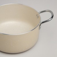 Кастрюля agness с антип. покр.  и стекл. крышкой 1350 мл, 16*8 см (906-261)