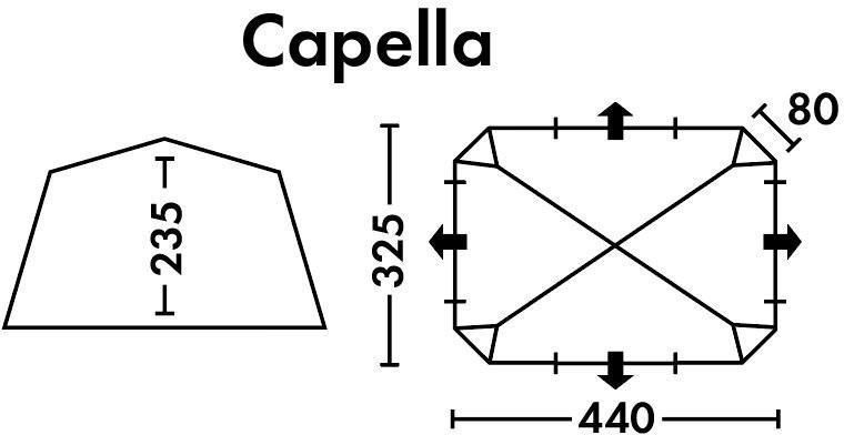 Тент-шатер быстросборный FHM Capella (59144)