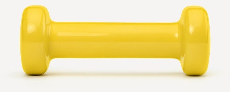 Гантель виниловая DB-101 0,5 кг, желтый (2103565)