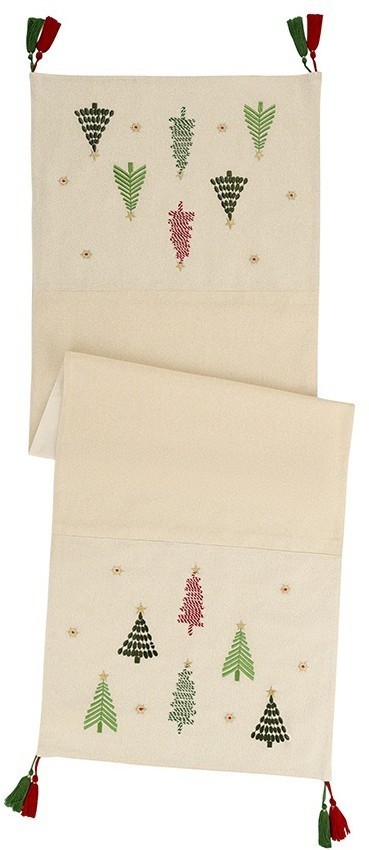 Дорожка на стол frozen pines из коллекции new year essential, 45х150 см (79769)