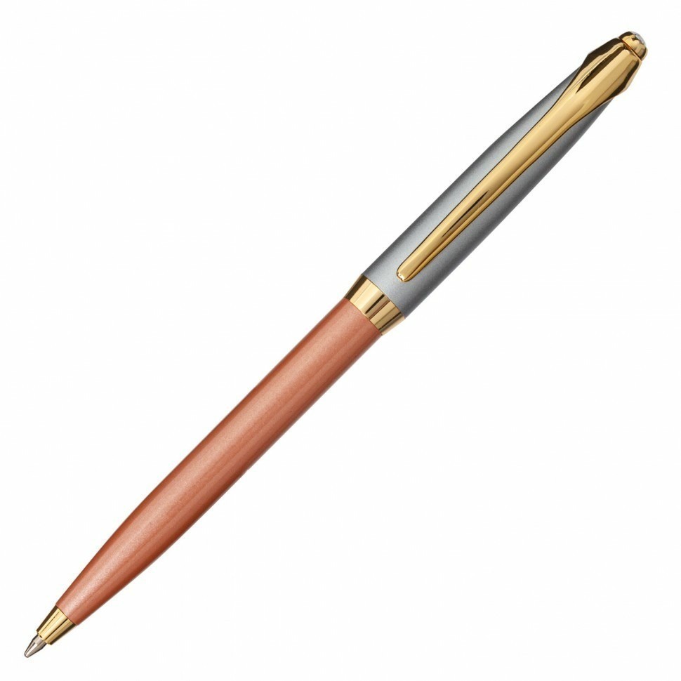 Ручка подарочная шариковая Galant DECORO ROSE корпус хром/розовый синяя 143505 (92000)