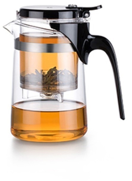 Чайный инфузер SAG-08, 8.7, Боросиликатное стекло, пластик, clear/black, SAMADOYO