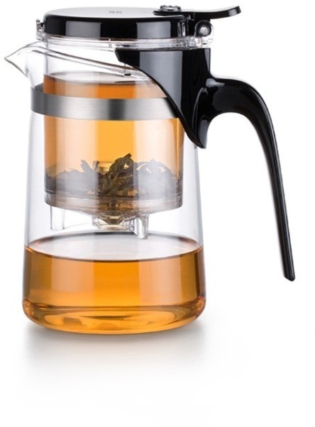 Чайный инфузер SAG-08, 8.7, Боросиликатное стекло, пластик, clear/black, SAMADOYO